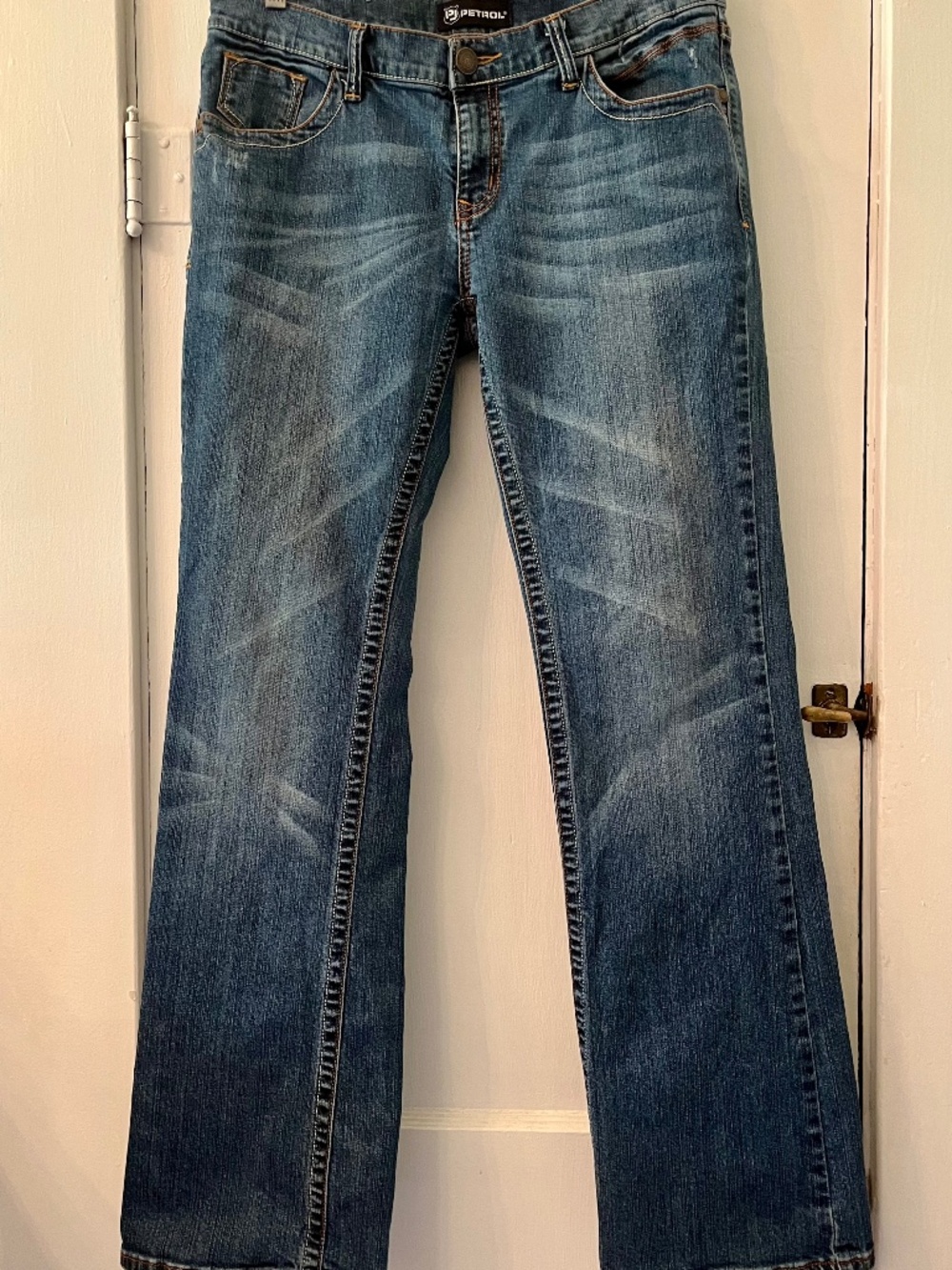 Petrol Caroline Jeans, Sz 12, W31xL34, boot cut/slight flare